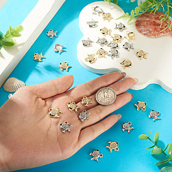 40 Uds. Colgantes de rhinestone de aleación de 2 colores&nbsp;FIND-TA0010-66