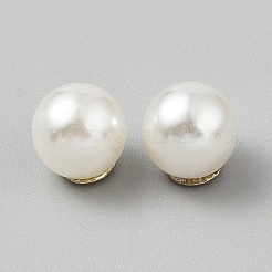 Tuercas de plástico con perlas de imitación&nbsp;KY-WH0038-12G-01