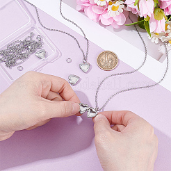 DIY-Kits zur Herstellung von Medaillon-Anhängerketten aus Edelstahl 316&nbsp;NJEW-HY0001-04B