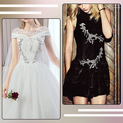 1 paio di fiori acrilici&nbsp;DIY-FG0008-02