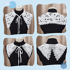 2 collier en dentelle polyester 2 styles&nbsp;AJEW-GA0008-50