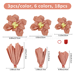 Fiore di carta crespa&nbsp;DIY-FH0010-23