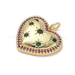 Pendentifs en laiton avec zircon cubique micro pavé&nbsp;KK-CBA56EF-26G