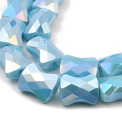 Brins de perles de verre à plaque de couleur ab&nbsp;EGLA-P051-06A-B07