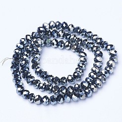 FilI di perline in vetro placcato&nbsp;EGLA-A034-T3mm-C11