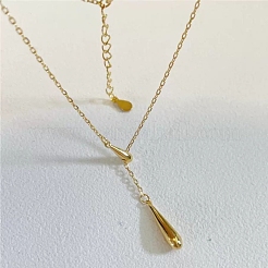925 collier lariat en argent sterling en forme de larme&nbsp;FS-WG7BCFA-01