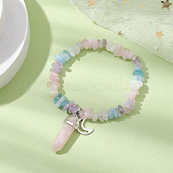 Stretch-Armbänder aus natürlichen Edelsteinsplittern&nbsp;BJEW-JB11066-01