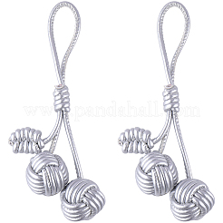 Pendentifs décoratifs en boule tissée en similicuir&nbsp;AJEW-WH20054-143A