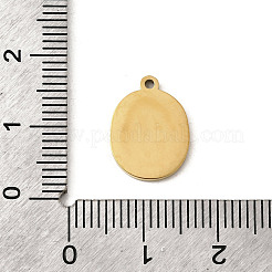 Pendentifs en acier inoxydable 304 émaillés&nbsp;STAS-I335-02G-03