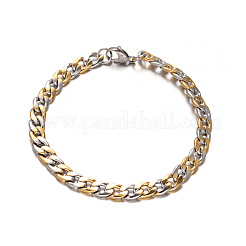 304 Edelstahl Cuban Link Kette Halsketten & Armbänder Schmuck-Sets&nbsp;SJEW-I081-04-6mm