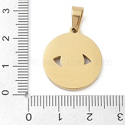 Ionenplattierung (IP) 304 Edelstahl Emaille Strass Anhänger&nbsp;STAS-Q325-03C-G
