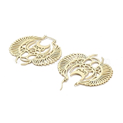 Creolen aus 304er Edelstahl mit Fledermausmotiv für Damen&nbsp;LS-EJEW-R156-08G