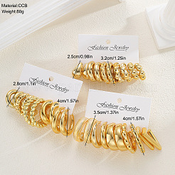 Ensembles de boucles d'oreilles à clous en plastique ccb pour femmes&nbsp;WG4BA1F-01