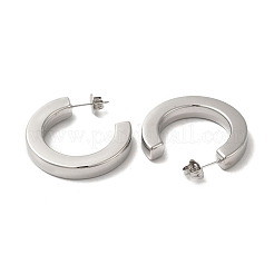 Boucles d'oreilles à tige en forme de C en acier inoxydable 304 anti-ternissement&nbsp;EJEW-Q781-13P