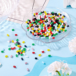 700 Stück 7 Farben undurchsichtige Jade-Imitationsglasperlen&nbsp;GLAA-TA0003-27
