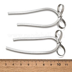 Anlaufgeschützte Ohrstecker aus 304 Edelstahl mit Schleife für Damen&nbsp;EJEW-D104-04P