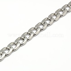 Colliers à chaîne gourmette/chaîne torsadée en acier inoxydable 304 résistants au ternissement et à la mode&nbsp;STAS-A028-N126P