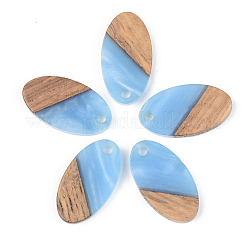 Pendentifs en bois de résine et de noyer&nbsp;RESI-S389-041A