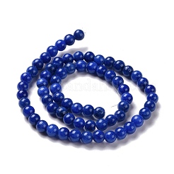 Natur Mashan Jade runde Perlen Stränge&nbsp;G-D263-4mm-XS09