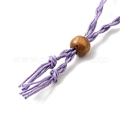 Cordon de cire tressé pochette en macramé fabrication de collier&nbsp;NJEW-J007-04