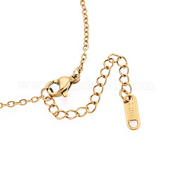 Colliers pendentifs en acier inoxydable 304&nbsp;NJEW-T018-37G