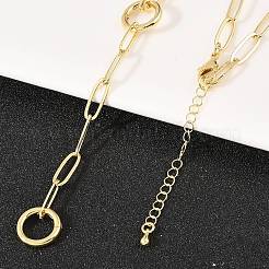 Cadena de clip de latón y collares de lazo&nbsp;NJEW-H087-06A-G