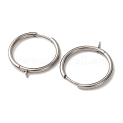 Accesorios para pendientes de aro de acero inoxidable 201&nbsp;STAS-D379-06A-P