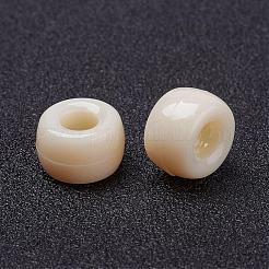 Opaques perles grands trous européens acryliques&nbsp;PL338-70