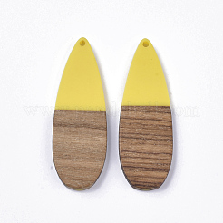 Grandi pendenti in resina e legno di noce&nbsp;RESI-Q210-013A-A03