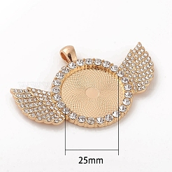 Legierungsanhänger Cabochon-Fassung&nbsp;LS-ALRI-WH0005-11KCG