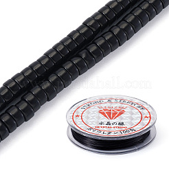 1 Strang natürlicher schwarzer Onyx (gefärbt und erhitzt) Perlenstränge&nbsp;G-TA0002-95