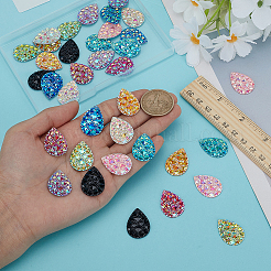 36 Stück 9 Farben Harz Cabochons&nbsp;DIY-FG0007-12
