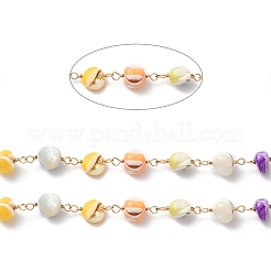 Catene di perline fatte a mano con perle di conchiglia&nbsp;CHC-M024-10G