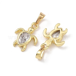 Pendentifs en zircone cubique clair en laiton&nbsp;CU-L277-04G
