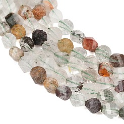 Natürlichen grünen lodolite Quarzperlen Stränge&nbsp;G-P611-C30-01