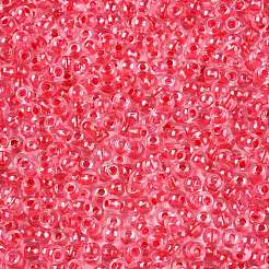 6/0 perline rotonde di vetro trasparenti all'interno colorate&nbsp;SEED-N006-004M