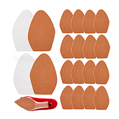 20 pieza de almohadillas antideslizantes para zapatos de tela de gamuza con arco de 2 estilos&nbsp;AJEW-PH0007-56A