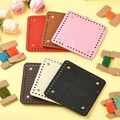 2 Stück quadratischer Taschenboden aus PU-Kunstleder&nbsp;DIY-FS0010-61F
