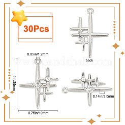 30 stücke legierung anhänger&nbsp;PALLOY-SC0004-24
