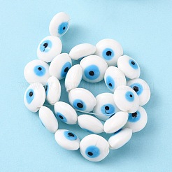 Tondo piatto malocchio filoni lampwork&nbsp;LAMP-R118-07