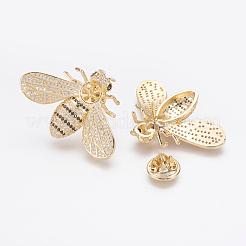 Schienali in ottone micro spianato con zirconi cubici&nbsp;ZIRC-L065-01