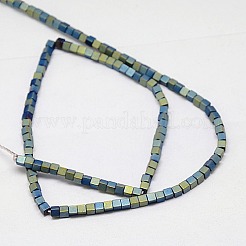 Galvanisieren unmagnetische synthetischen Hämatitkornen Stränge&nbsp;G-J170B-3x3mm-05