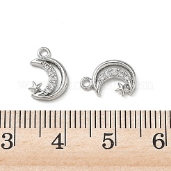 Ciondoli in ottone zirconi chiari micro pavé&nbsp;KK-P355-03P