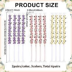 6 paio di spalline regolabili per reggiseno in 3 colori&nbsp;DIY-ME0003-66