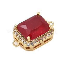 Placcatura in ottone con micro pavé di zirconi cubici trasparenti&nbsp;KK-A234-028G-03