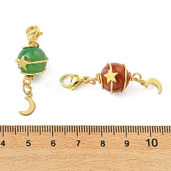 Pendentifs décoratifs en agate rayée naturelle&nbsp;HJEW-JM04992