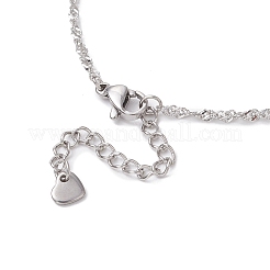 Bracelets à chaînes Singapour en acier inoxydable 304&nbsp;BJEW-JB11508
