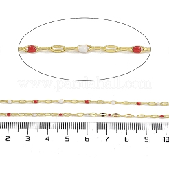 Gestell aus Messing mit geriffelten Ketten&nbsp;AJEW-Q153-03G-10