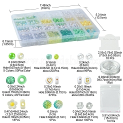 DIY-Sets zur Herstellung von Armbändern aus runden Acryl- und Kunststoffperlen&nbsp;DIY-FS0006-49