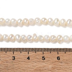 Hebras de perlas de agua dulce cultivadas naturales&nbsp;PA-CBAC463-27
